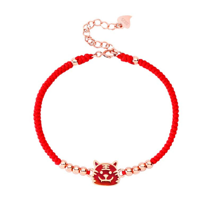 Rotes Armband Chinesisches Tierkreis – Glück Glücksbringer Perlen