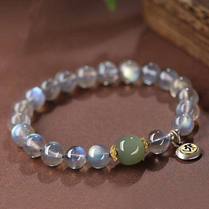 Armband 925 Silber Mondstein Chinesisches Tierkreis