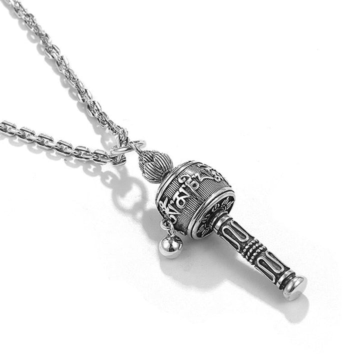 Kette Stein – Weisheit – Bild 9 – Silber Kette Stein – Weisheit mit verziertem Zylinder Anhänger