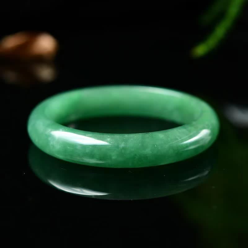 Grünes Jade Armband Schutz & Heilung poliert glänzend Naturstein