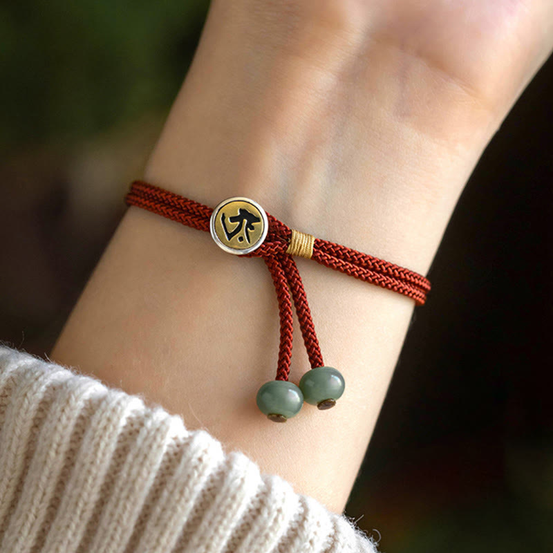 Armband Sternzeichen Talisman Rot Schnur Handgemacht