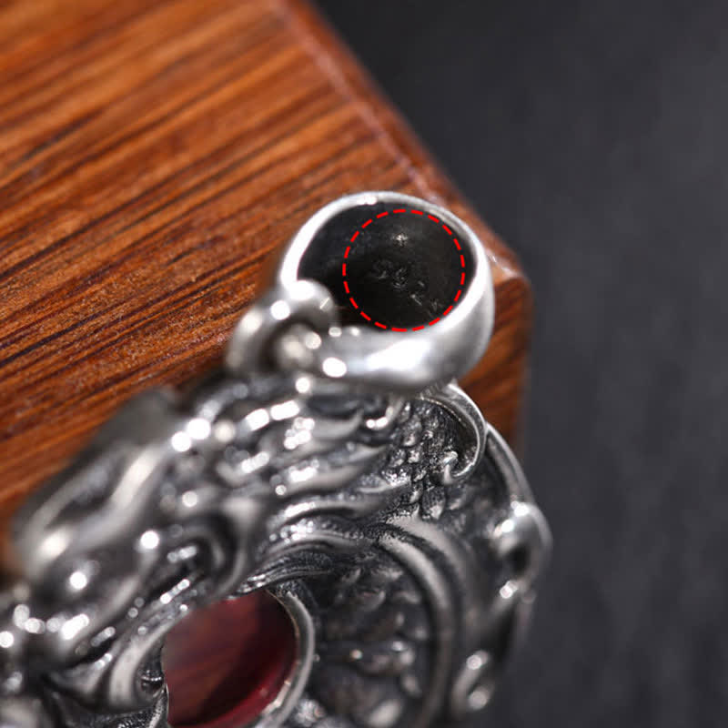 Drachen Anhänger Silber Boho Kette