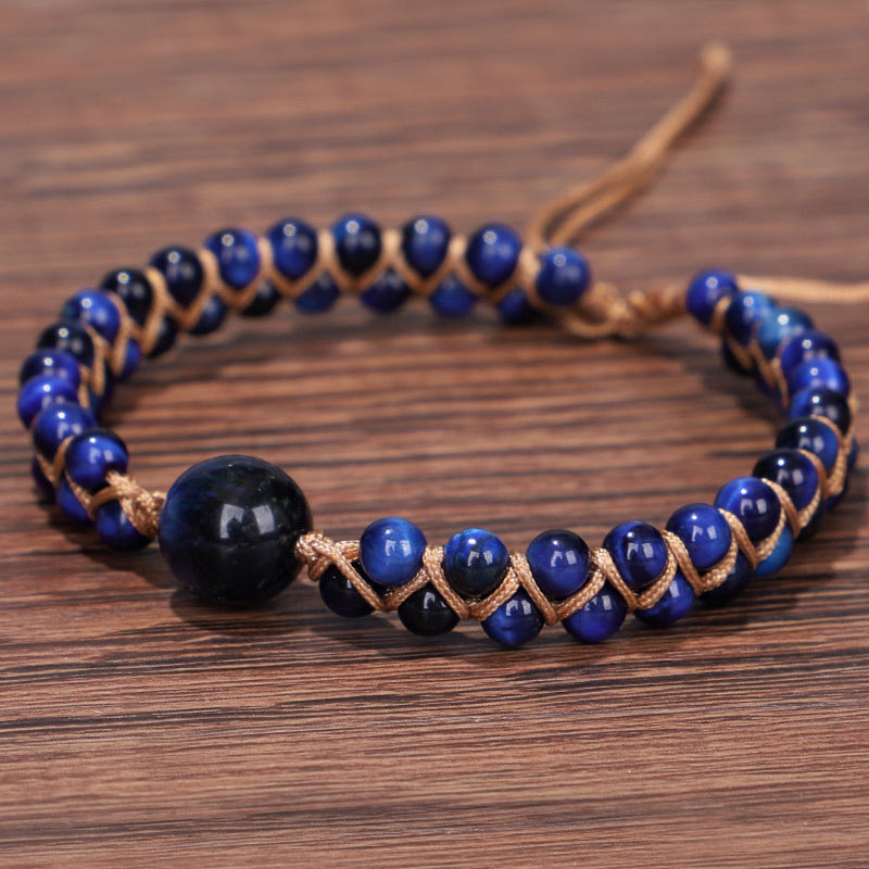Armband Blaues Tigerauge - Fokus Mut & Klarheit