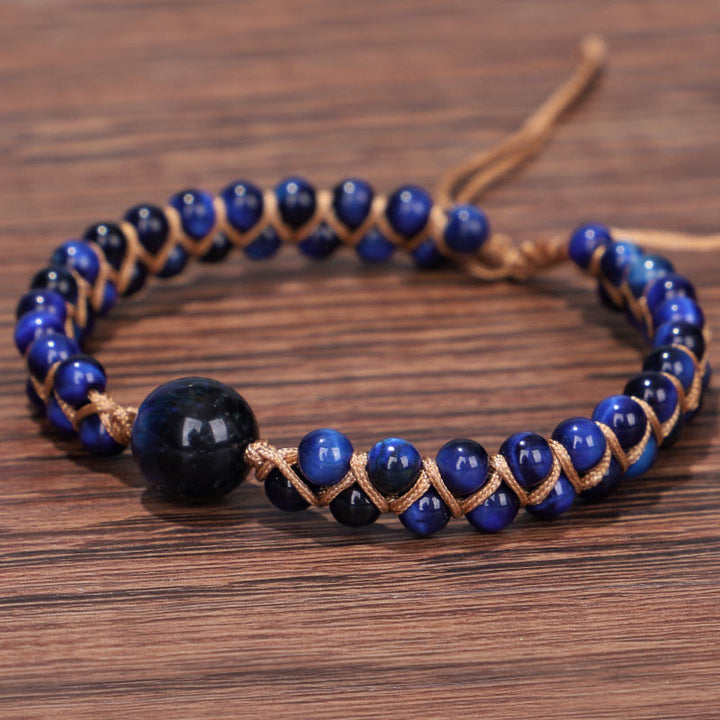 Armband Blaues Tigerauge - Fokus Mut & Klarheit