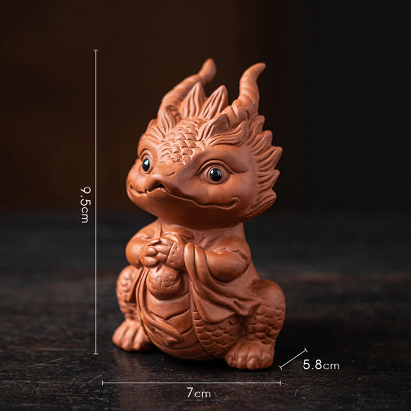 Drachen Figur Little Dragon Girl-Brown 7*5.8*9.5cm