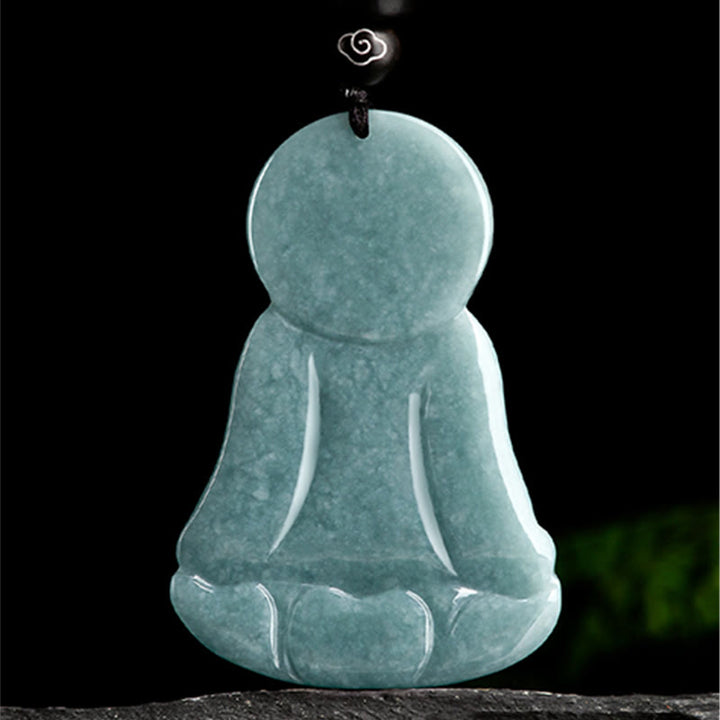 Anhänger Jade Buddha poliert Natürlich