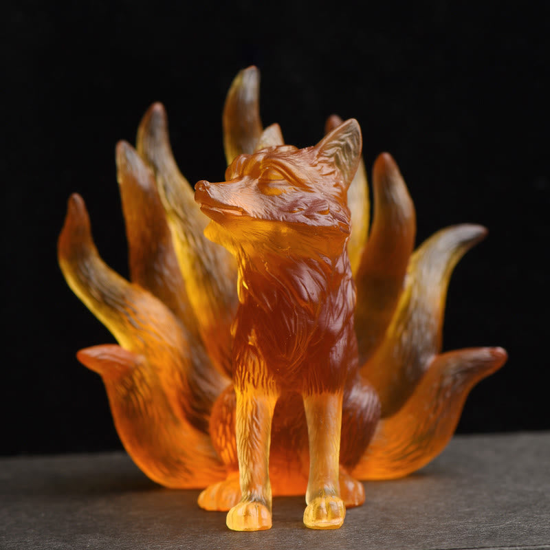 Figur Fuchs Klein Erfolg Stärke Gelb / Groß