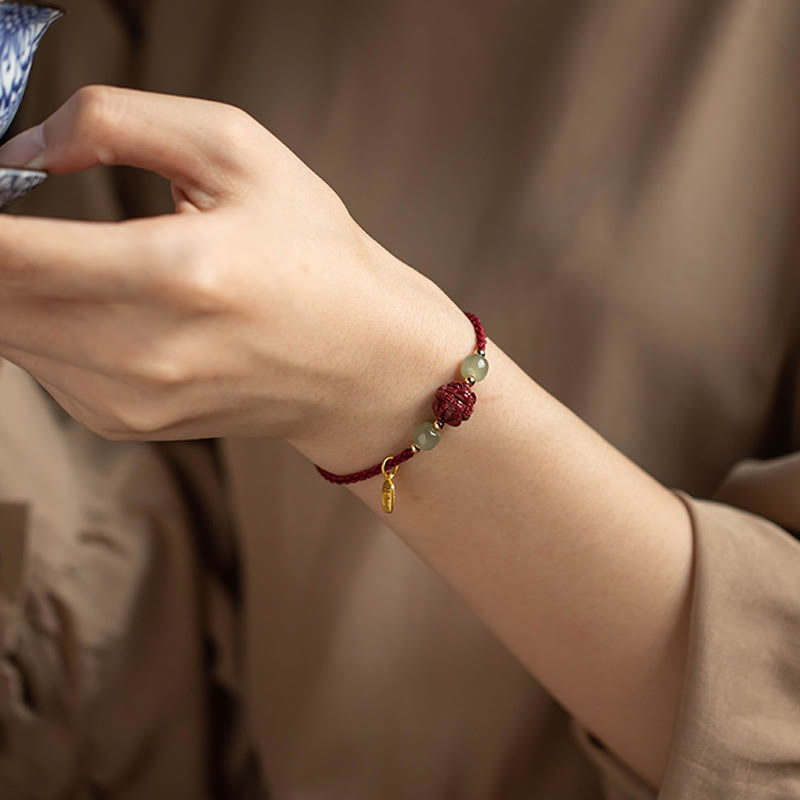 Armband Chinesischer Tierkreis - Hetian Jade