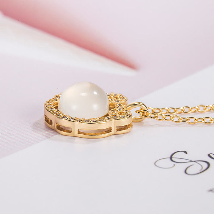Kette Chalcedon Gold Glückswunsch Schutz Energie