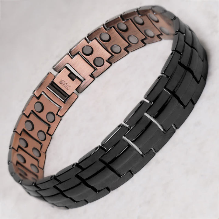 Armband Kupfer Magnetisch Vintage zwei Farben Magnetsteine elegant