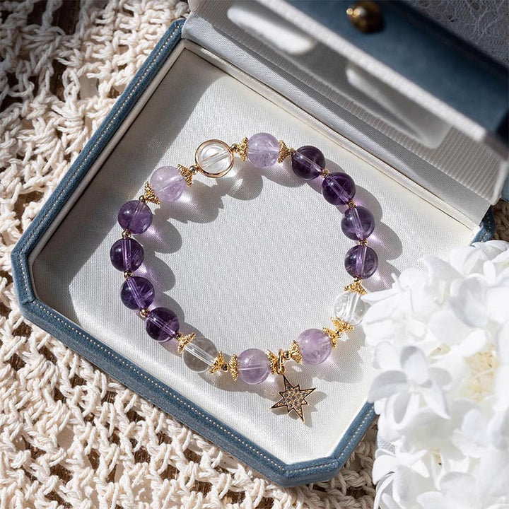 Armband Amethyst Stern – Heilung & Frieden