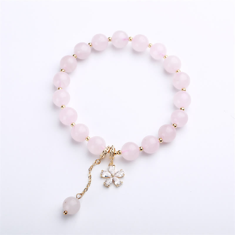 Rosenquarz Armband Kristall – Liebe & Balance zartes Rosa Naturstein