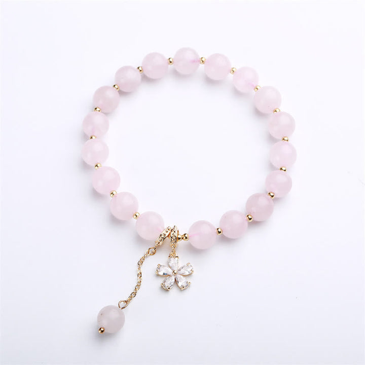 Rosenquarz Armband Kristall – Liebe & Balance zartes Rosa Naturstein