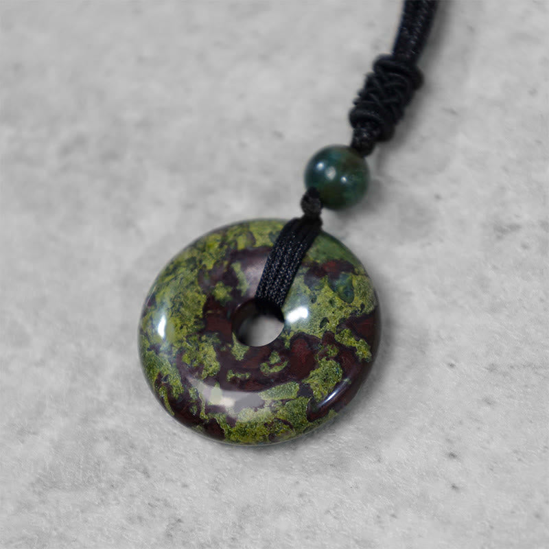 Jade Kette Rosenquarz Münze Anhänger grüner Naturstein Glück Heilung