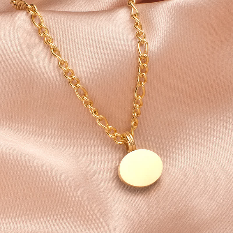 Oval Anhänger, Creme Stein, Elegante Kette, Stärke