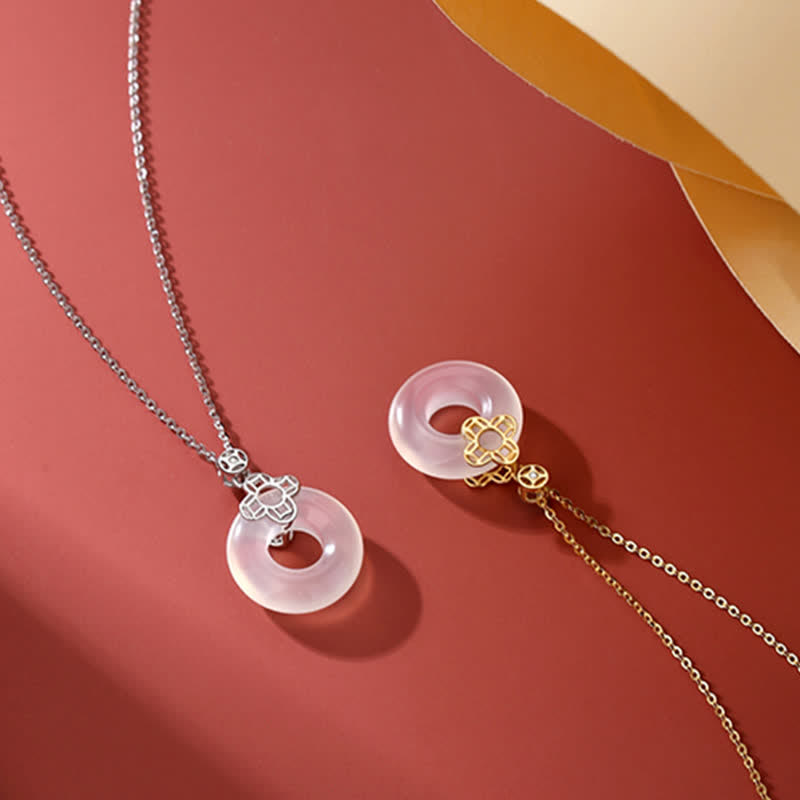 Kette Chalcedon Mnze Sterlingsilber – Frieden