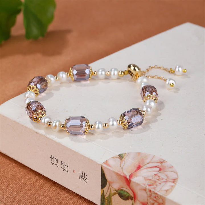 Armband Amethyst Perle – Heilung & Frieden
