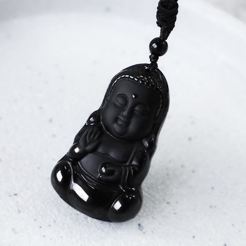 Schwarzer Obsidian Buddha – Stärke & Schutz – Bild 6 – Schwarzer Obsidian Buddha Anhänger – Stärke, Schutz und spirituelle Kraft