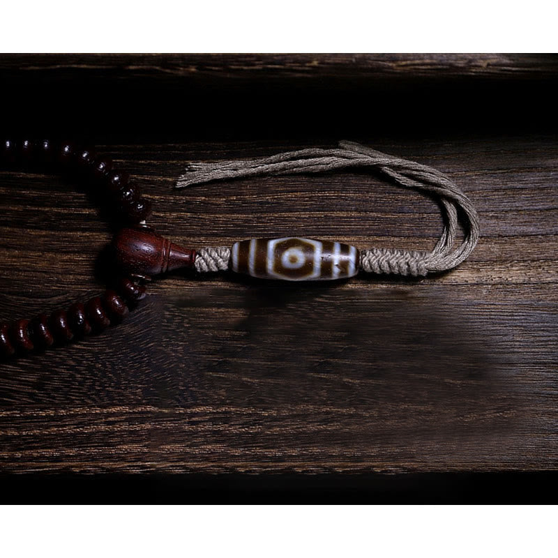 Mala Kupfer Bodhi Harmonie Armband Holz Perlen Meditation Schmuck