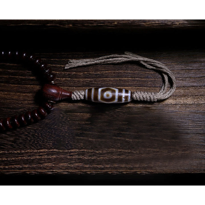 Mala Kupfer Bodhi Harmonie Armband Holz Perlen Meditation Schmuck