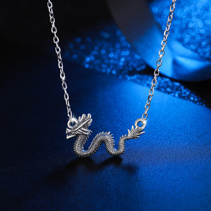 Anhänger Kette Sterling-Silber Drachen – Schutz