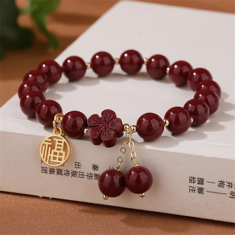 Armband Zinnober Fu-Zeichen – Segen Energie