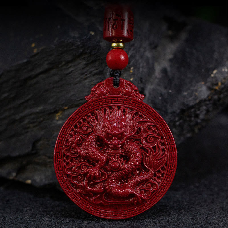 Armband Drache Zinnober Rot - Schutz Glück