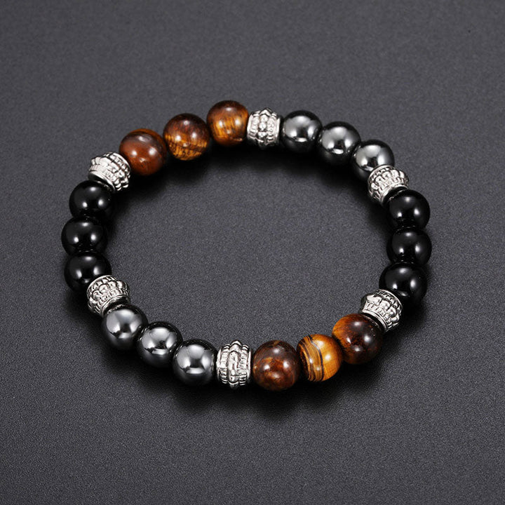 Armband Tigerauge Hämatit Glück Heilung