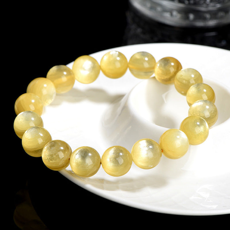 Goldenes Citrin Armband – Schutz & Wohlstand & Harmonie Naturstein