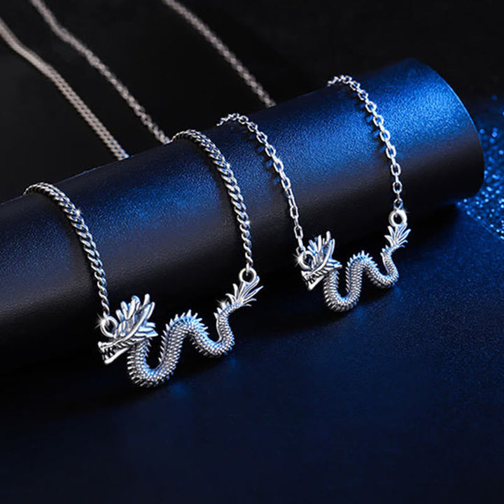 Anhänger Kette Sterling-Silber Drachen – Schutz