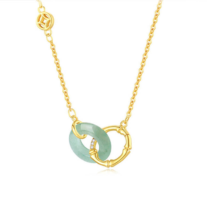 Kette Aventurin Gold Münze Natur