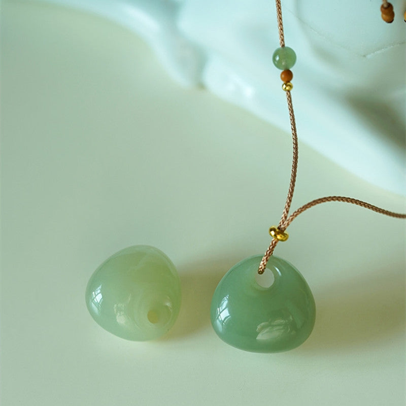 Kette Jade Buddha – Wohlstand & Gelassenheit – Bild 2 – Kette Jade Buddha Anhänger grün Naturstein Wohlstand Gelassenheit Schmuck