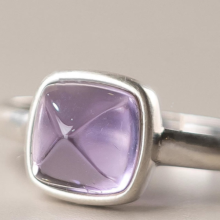 Ring 925 Silber Amethyst – Balance für Meditation und Schutz