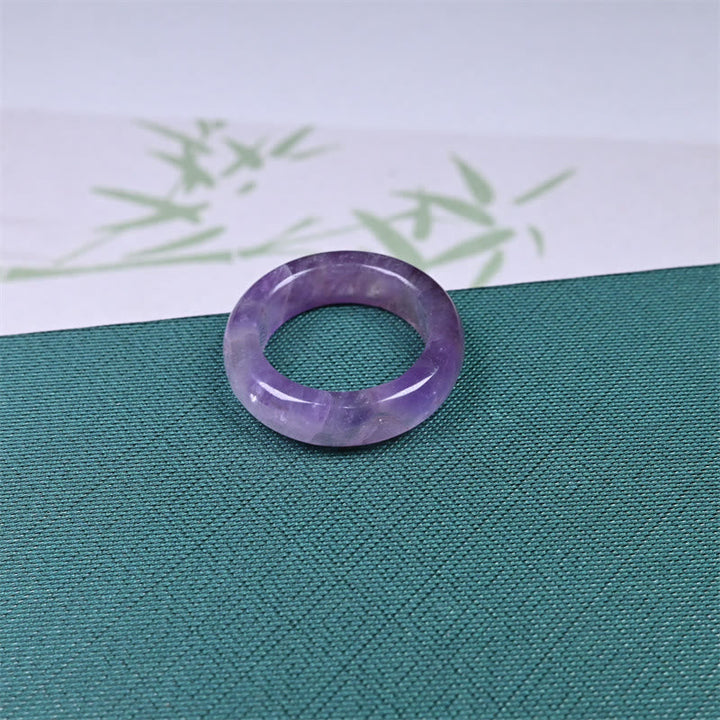 Ring Amethyst lila Kristall Klarheit Energie Schutz Heilstein Meditation