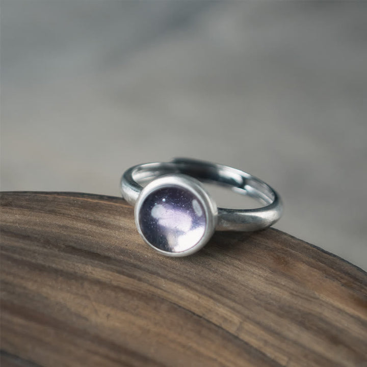 Ring 925 Silber Amethyst Balance Chakra Harmonie Schutz Edelstein