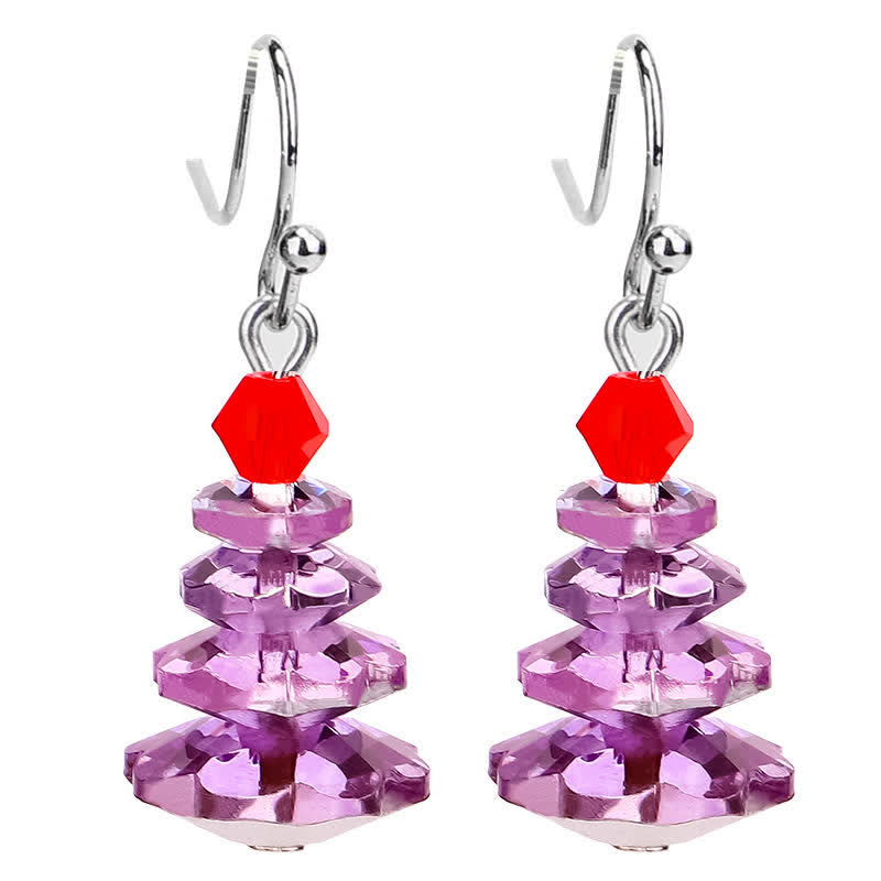 Ohrringe Amethyst Weihnachtsbaum
