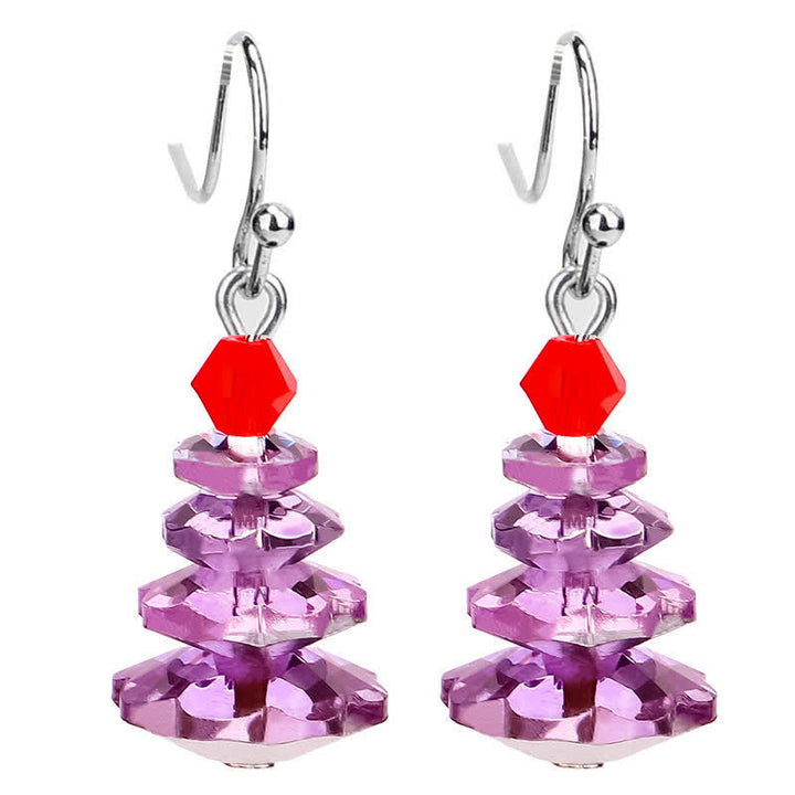 Ohrringe Amethyst Weihnachtsbaum
