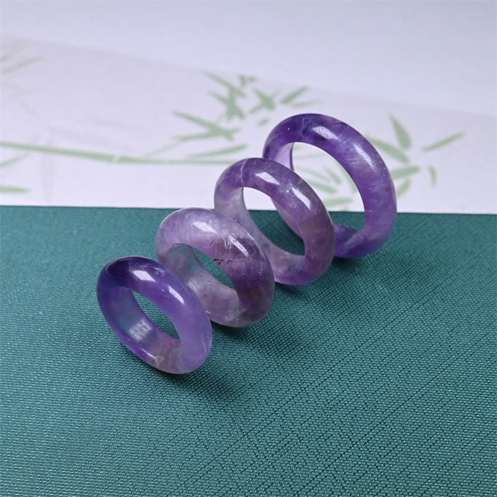 Amethyst Ringe Schmuck Ring Amethyst Klarheit Kristall Edelstein elegant