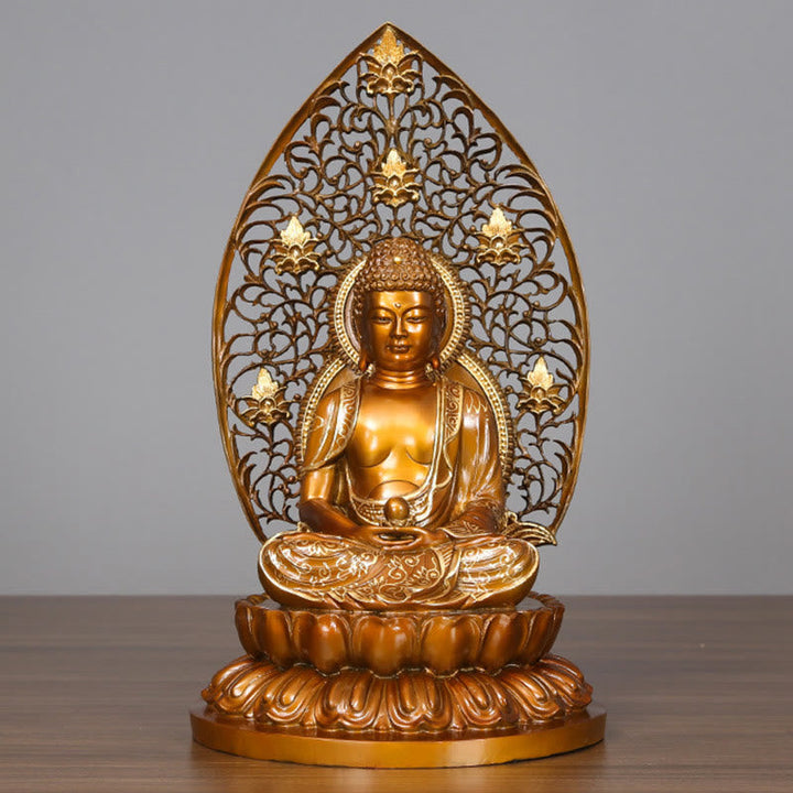 Amitabha Buddha Medizin Kupfer Serenität Deko