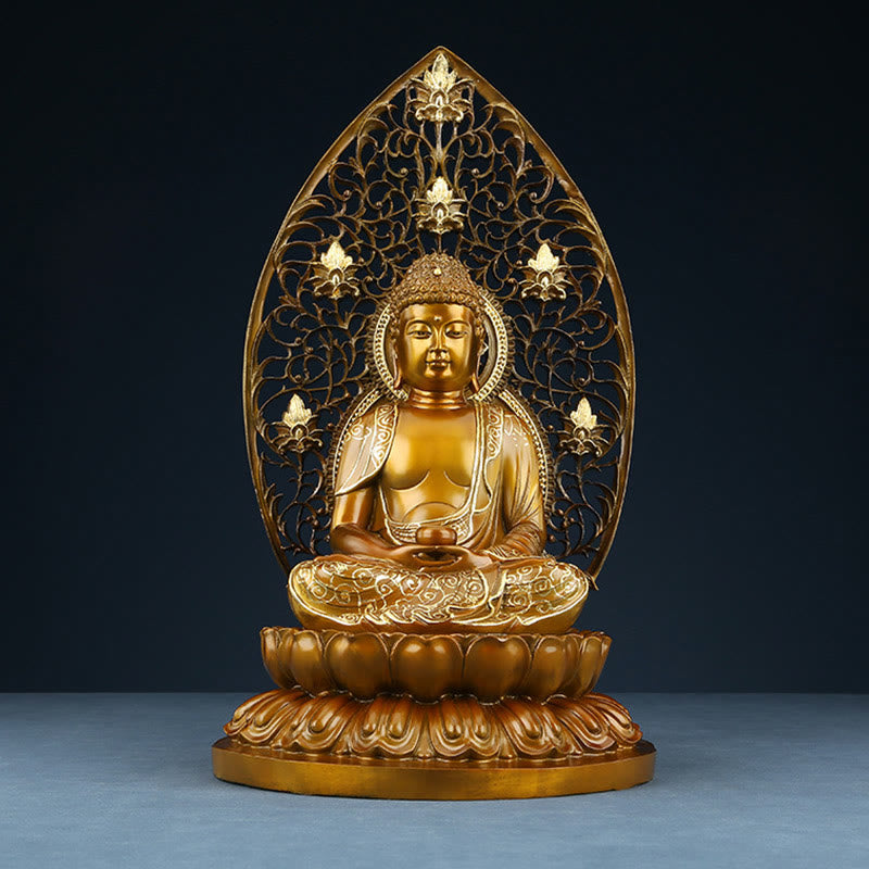 Amitabha Buddha Medizin Kupfer Serenität Glücksbringer