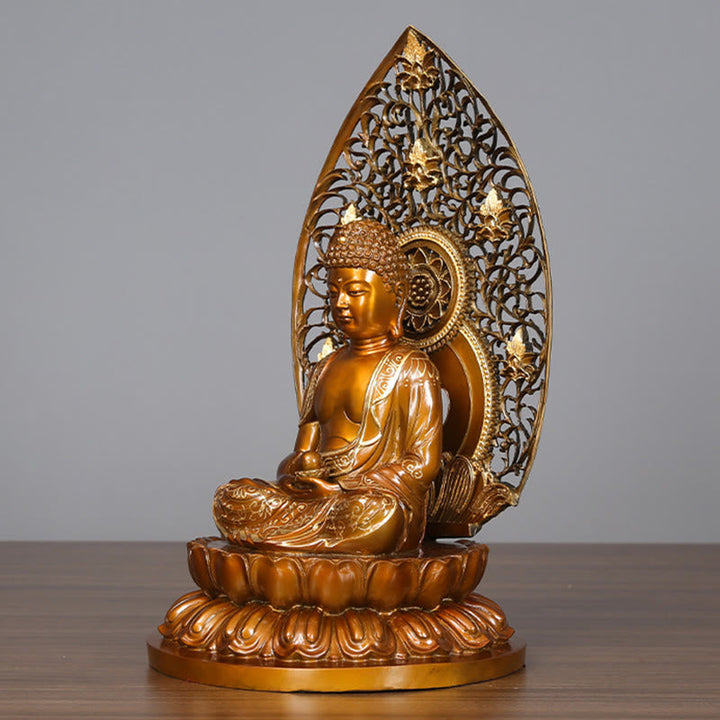 Amitabha Buddha Medizin Kupfer Serenität Wohnzimmer