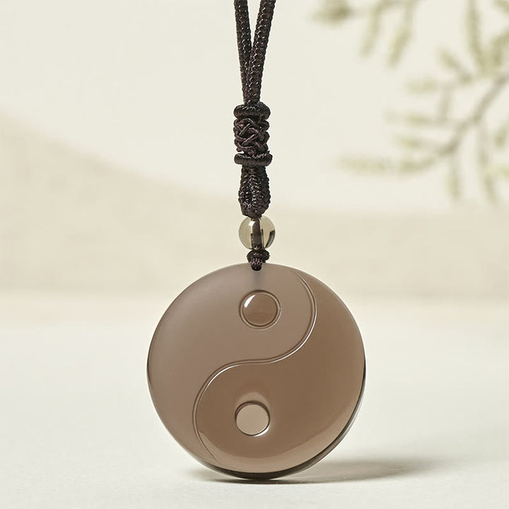 Anhänger Kette Obsidian Yin Yang – Innere Stärke