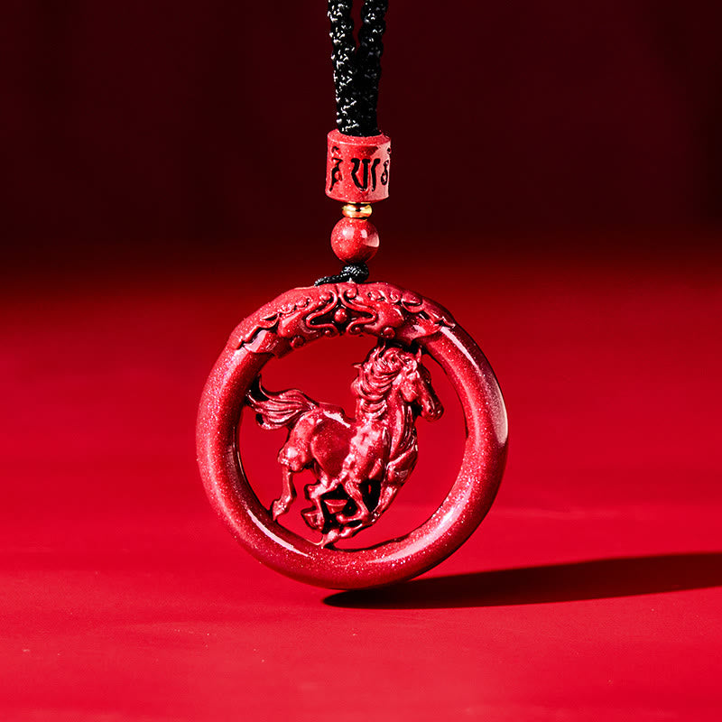 Anhänger Kette Zinnober Buddha Frieden