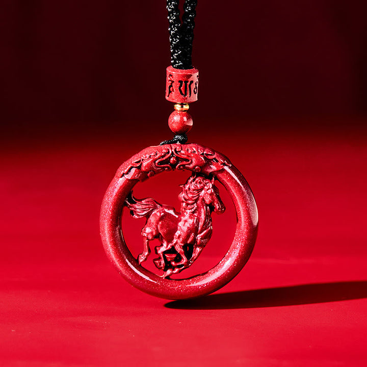 Anhänger Kette Zinnober Buddha Frieden
