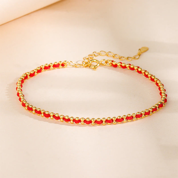 Armband 925 Silber Böse Geister Golden Chain(Wrist Circumference: 13-18cm)