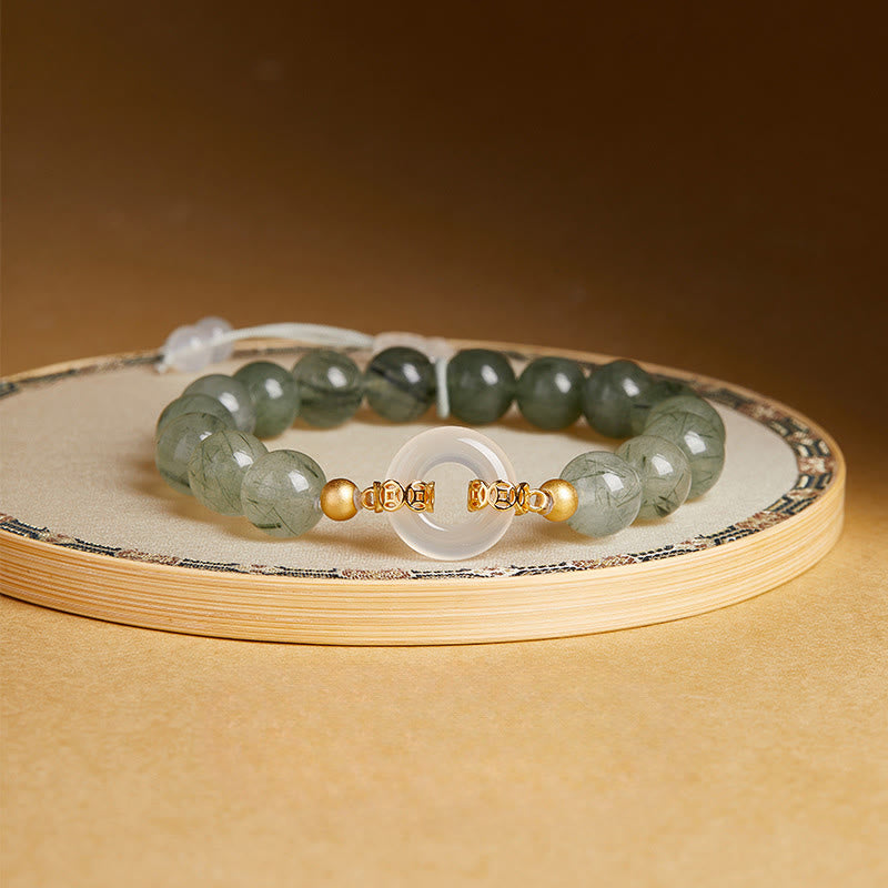 Armband 925 Silber Chalcedon – Frieden & Mut