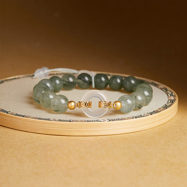 Armband 925 Silber Chalcedon – Frieden & Mut