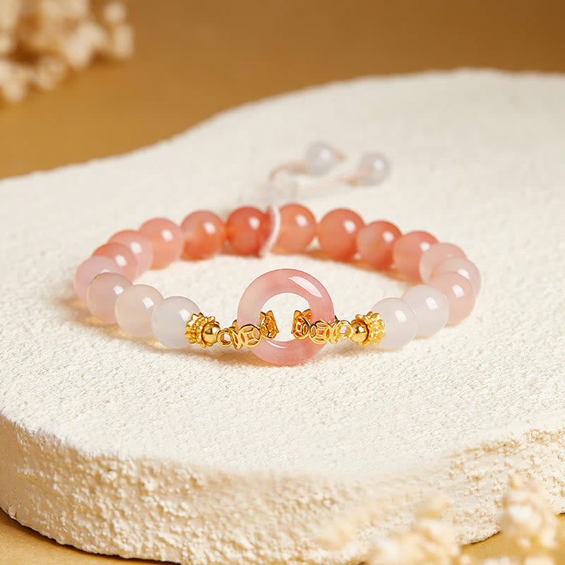 Armband 925 Silber Chalcedon – Frieden & Selbstvertrauen