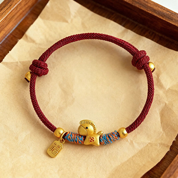 Armband 925 Silber Fu-Zeichen – Jahr Des Pferdes