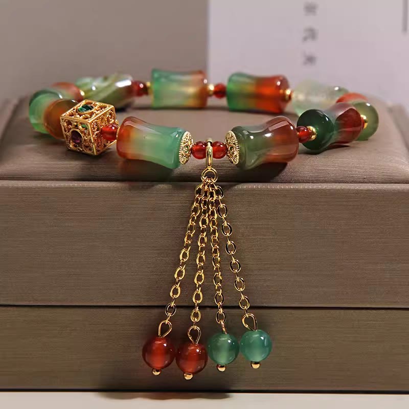 Armband Achat Bambus – Mut